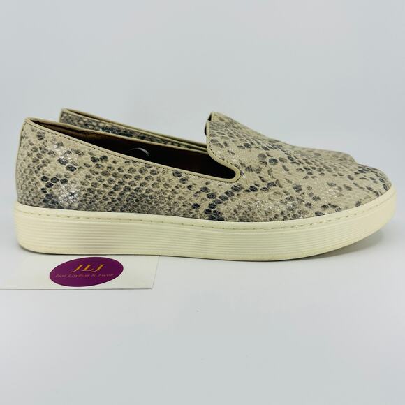Sofft Women's Somers Snake Print Leather Slip On Casual Sneaker Shoes Size 9.5 - Picture 1 of 11